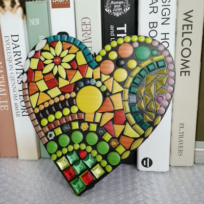 💗 Large Garden Mosaic Heart Decoration